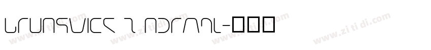 Brunswick T Normal字体转换